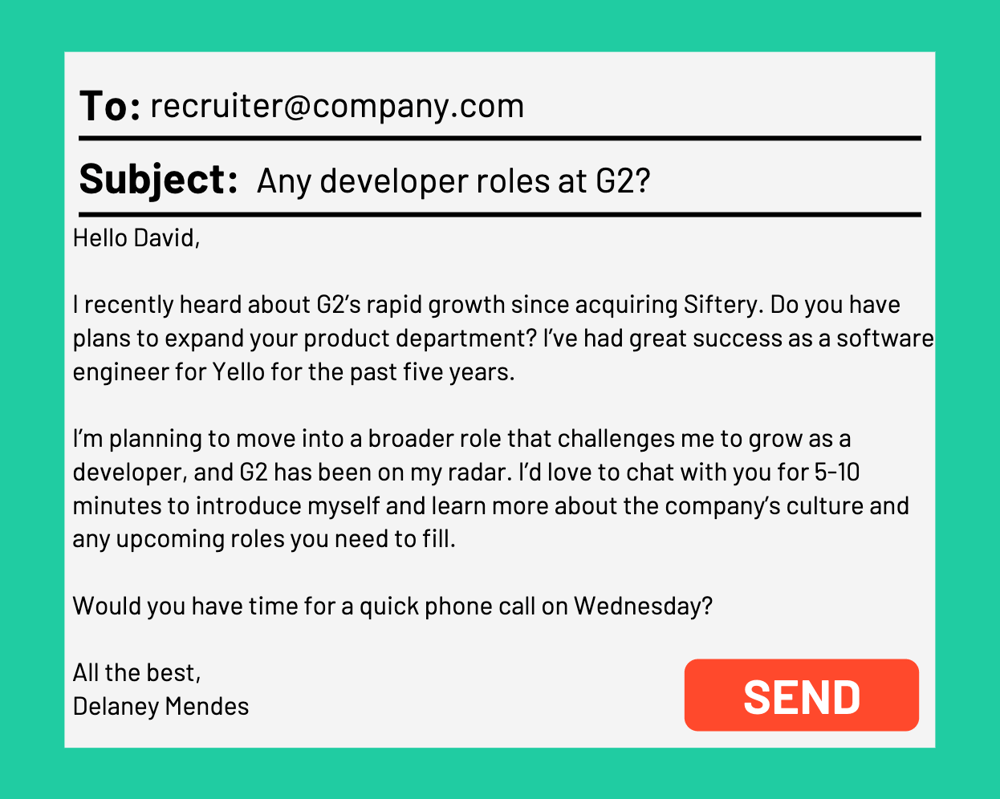 5 Clever Tips For Sending Email To A Recruiter Examples 